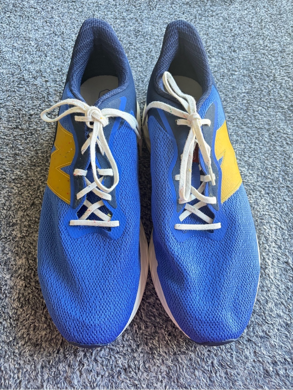 New Balance Men's Royal Blue Athletic Runners with Gold Logo - Picture 2 of 9